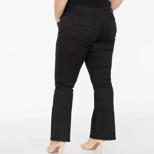 JEANS Housut | Plus!>Realty Flare housut musta