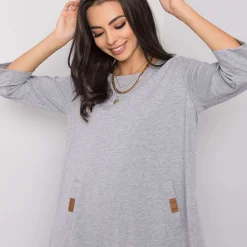 JEANS Tunikat | Minimekot>Relevance Dalenne trikootunika vaaleanharmaa