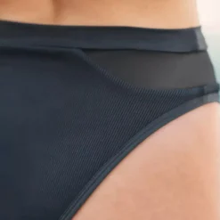 JEANS Uima-asut></noscript>Ribattu bikinisetti meshilla musta
