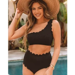 JEANS Uima-asut>Ribattu bikinisetti musta
