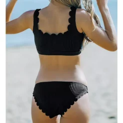 JEANS Uima-asut></noscript>Ribattu bikinisetti musta