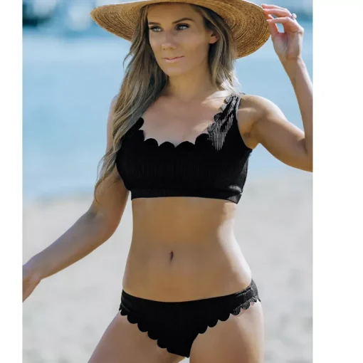 JEANS Uima-asut>Ribattu bikinisetti musta
