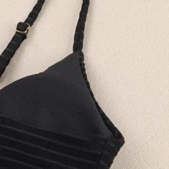 JEANS Uima-asut></noscript>Ribattu bikinisetti musta