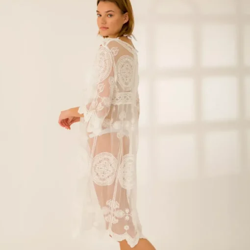 JEANS Takit | Alusvaatteet>Rosa Kendar pitsikaftaani cream