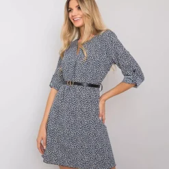 JEANS Tunikat | Minimekot>Rosa Rossa Bowels kuvioitu tunika vyöllä navy