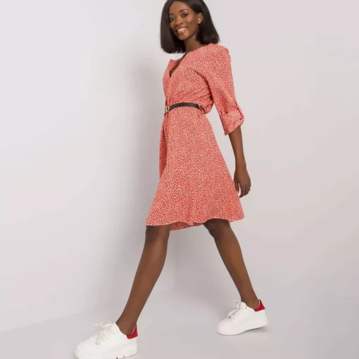 JEANS Tunikat | Minimekot>Rosa Rossa Bowels kuvioitu tunika vyöllä punainen