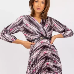 JEANS Midimekot>Rosa Rossa Carine mekko musta-pinkki