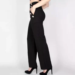 JEANS Housut></noscript>Rosa Rossa Giana housut koristenapeilla musta