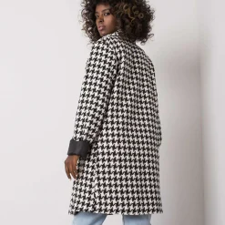 JEANS Takit>Rue Paris Amirah takki mustavalkoinen