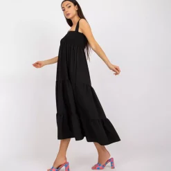 JEANS Midimekot>Rue Paris Amore midimekko musta