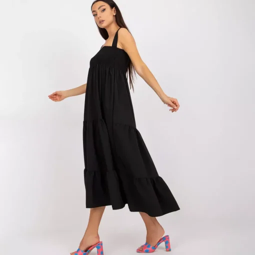 JEANS Midimekot>Rue Paris Amore midimekko musta