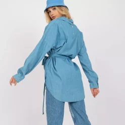 JEANS Pitkähihaiset Paidat>Rue Paris Brailey paita vyöllä v.sininen