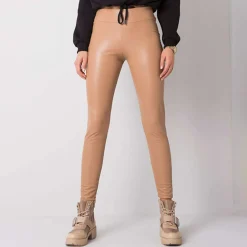 JEANS Leggingsit>Rue Paris Bryan thermo leatherlook leggingsit v.ruskea