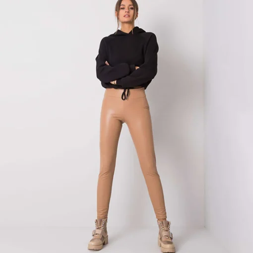 JEANS Leggingsit>Rue Paris Bryan thermo leatherlook leggingsit v.ruskea