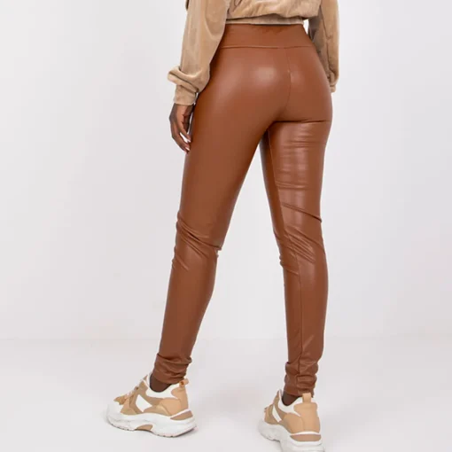 JEANS Leggingsit>Rue Paris Bryan thermo leatherlook leggingsit kameli