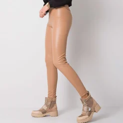 JEANS Leggingsit></noscript>Rue Paris Bryan thermo leatherlook leggingsit v.ruskea