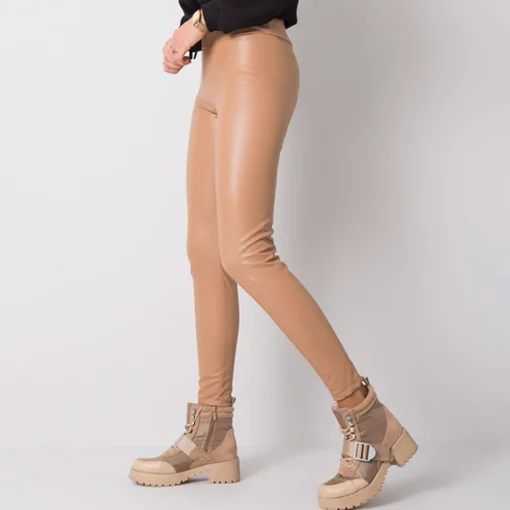 JEANS Leggingsit>Rue Paris Bryan thermo leatherlook leggingsit v.ruskea