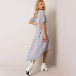 JEANS Maksimekot>Rue Paris Casandra mekko vaaleanharmaa