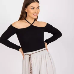 JEANS Pitkähihaiset Paidat>Rue Paris Caterina ribbipaita musta