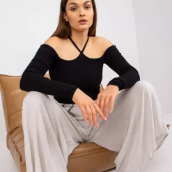 JEANS Pitkähihaiset Paidat>Rue Paris Caterina ribbipaita musta
