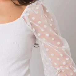 JEANS Pitkähihaiset Paidat>Rue Paris Charm ribbipaita valkoinen