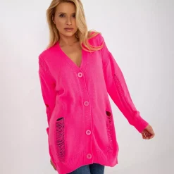 JEANS Neuleet>Rue Paris Cornelia neuletakki neonpinkki