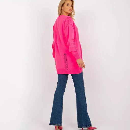 JEANS Neuleet>Rue Paris Cornelia neuletakki neonpinkki