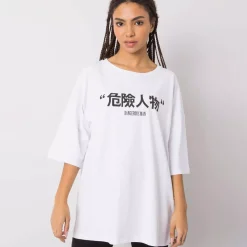 JEANS Lyhythihaiset Paidat Ja Topit>Rue Paris Dangerous oversize t-paita valkoinen
