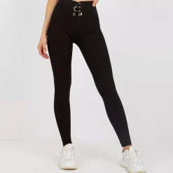 JEANS Leggingsit>Rue Paris Deja ribbileggingsit musta