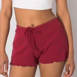 JEANS Shortsit Ja Caprit>Rue Paris Elmira ribbishortsit viininpunainen