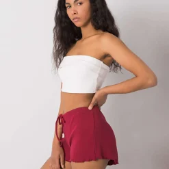 JEANS Shortsit Ja Caprit>Rue Paris Elmira ribbishortsit viininpunainen