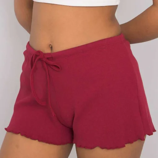 JEANS Shortsit Ja Caprit>Rue Paris Elmira ribbishortsit viininpunainen