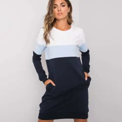 JEANS Pitkähihaiset Paidat | Minimekot>Rue Paris Feliciana trikoomekko navy/raidallinen