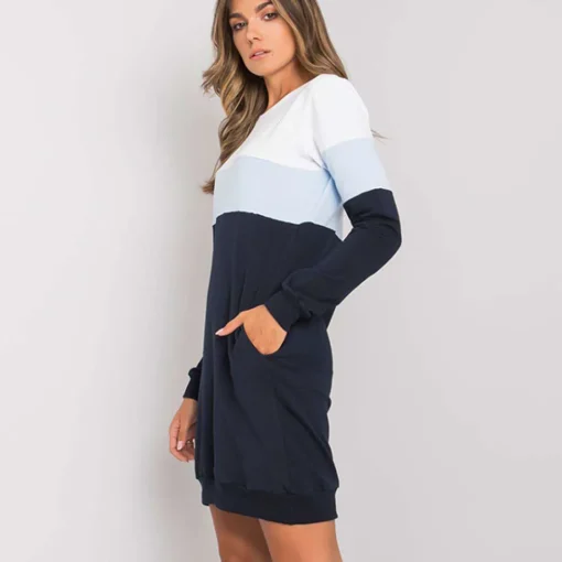 JEANS Pitkähihaiset Paidat | Minimekot>Rue Paris Feliciana trikoomekko navy/raidallinen