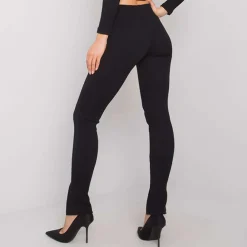 JEANS Leggingsit | Housut></noscript>Rue Paris Grace ribbileggingsit musta