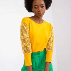 JEANS Pitkähihaiset Paidat></noscript>Rue Paris Havana paita mustard