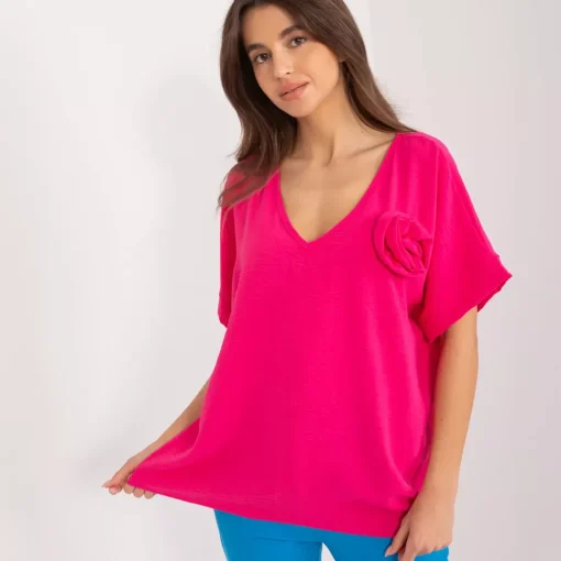 JEANS Lyhythihaiset Paidat Ja Topit>Rue Paris Iris paita fuksia