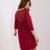 JEANS Minimekot>Rue Paris Jamelia trikoomekko burgundy