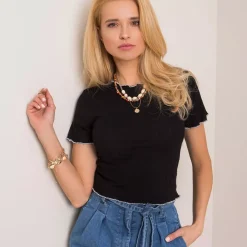 Rue Paris Lyhythihaiset Paidat Ja Topit>Jennifer toppi musta