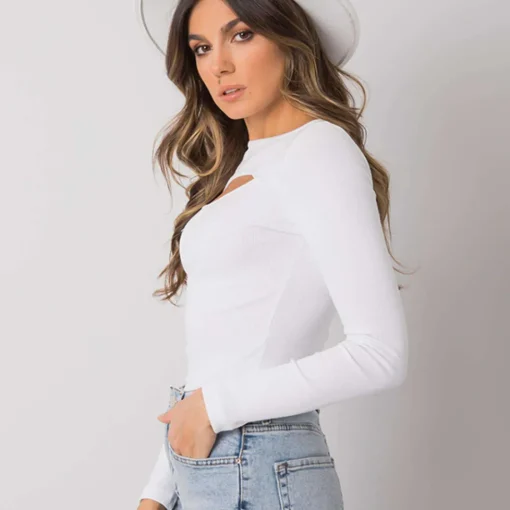JEANS Pitkähihaiset Paidat>Rue Paris Jonnelle ribbipaita valkoinen