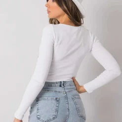 JEANS Pitkähihaiset Paidat></noscript>Rue Paris Jonnelle ribbipaita valkoinen