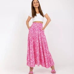 JEANS Hameet>Rue Paris Kaja kuvioitu maksihame pinkki