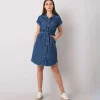 JEANS Minimekot>Rue Paris Katie mekko vyöllä dark denim