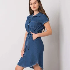 JEANS Minimekot>Rue Paris Katie mekko vyöllä dark denim