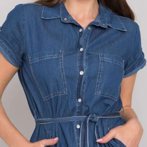 JEANS Minimekot>Rue Paris Katie mekko vyöllä dark denim
