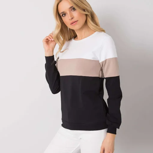 JEANS Pitkähihaiset Paidat>Rue Paris Larice paita musta/raidallinen