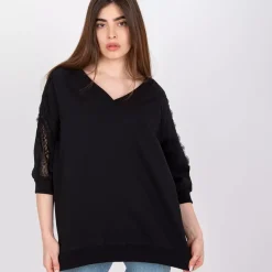 JEANS Pitkähihaiset Paidat></noscript>Rue Paris Leja paita musta