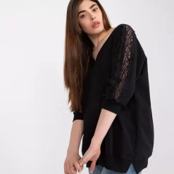 JEANS Pitkähihaiset Paidat></noscript>Rue Paris Leja paita musta