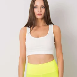 JEANS Lyhythihaiset Paidat Ja Topit>Rue Paris Lily Crop toppi l.valkoinen