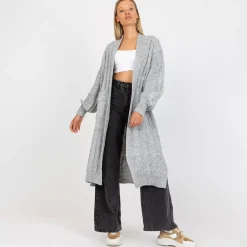 JEANS Neuleet | Plus!>Rue Paris Maren taskullinen neuletakki v.harmaa